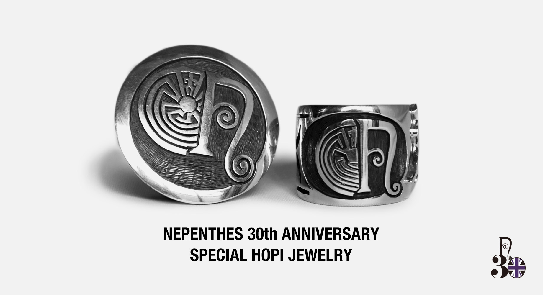 NEPENTHES 30th ANNIVERSARY HOPI制作によるスペシャルデザインのネイティブアメリカンジュエリーが登場