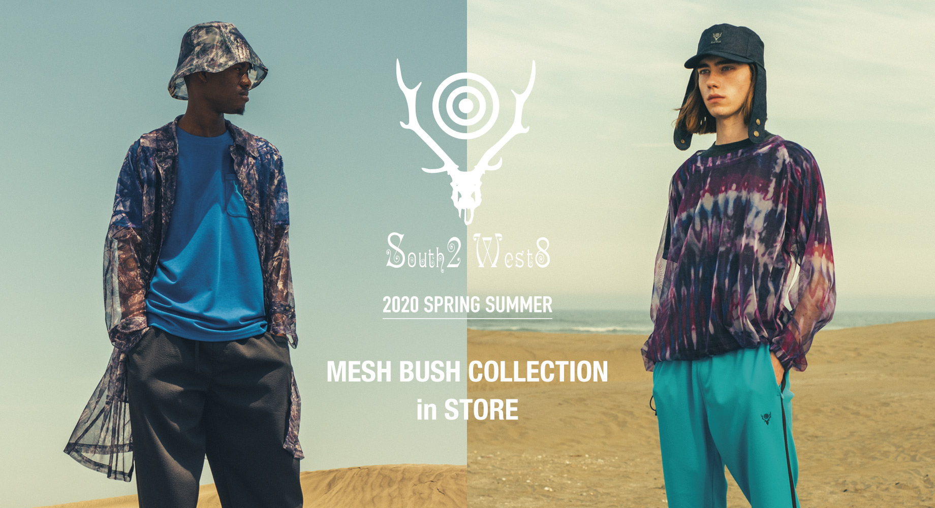 〈SOUTH2 WEST8〉2020 SPRING SUMMER - MESH BUSH COLLECTION in STORE